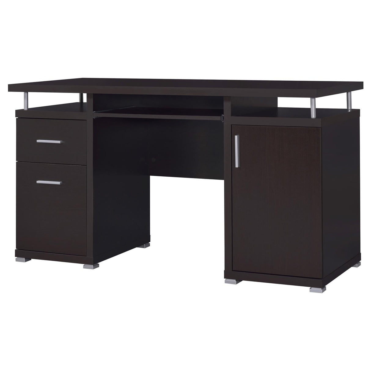 Tracy Cappuccino 2-Drawer Computer Desk