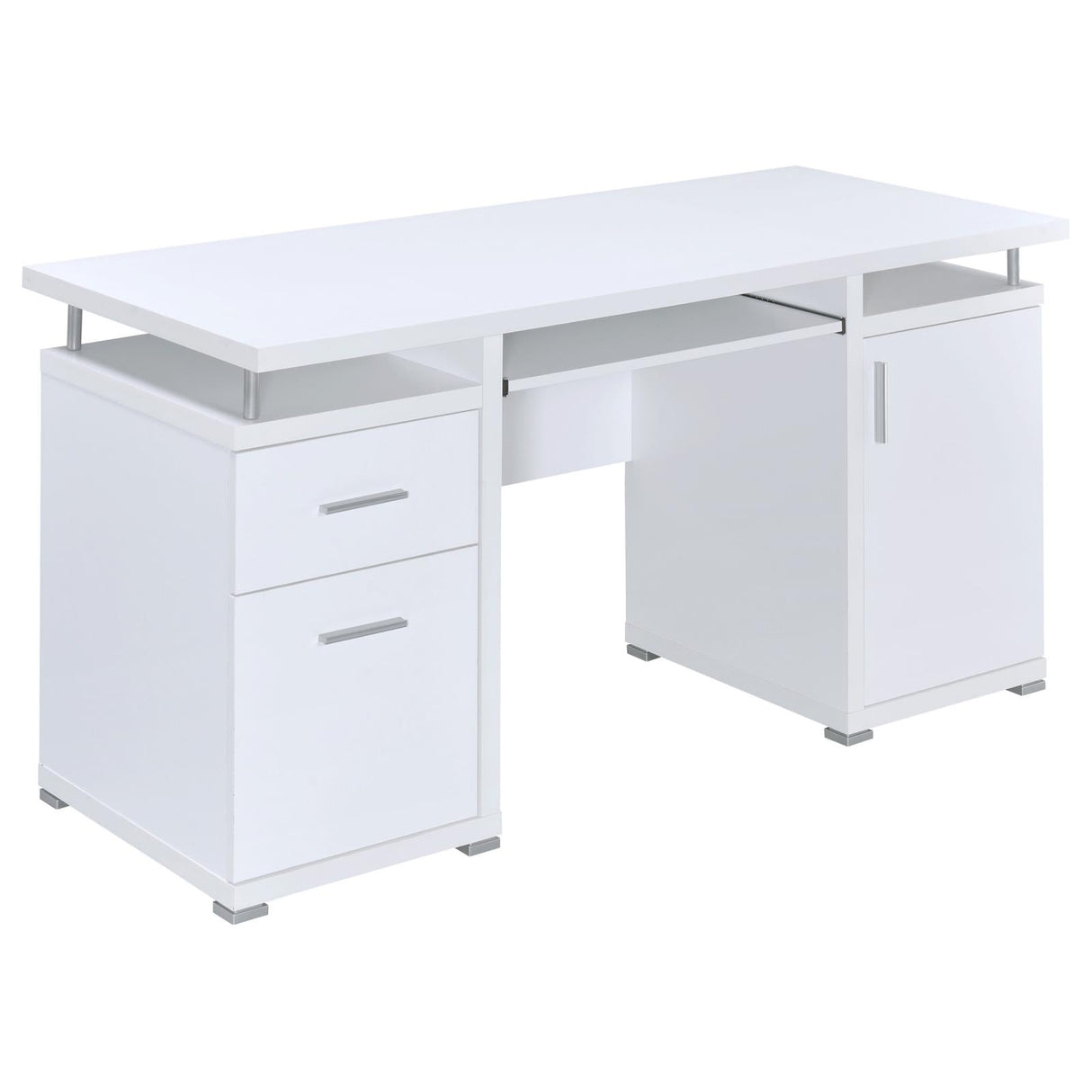 Tracy White 2-Drawer Computer Desk