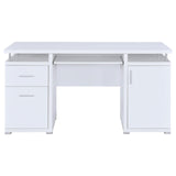 Tracy White 2-Drawer Computer Desk