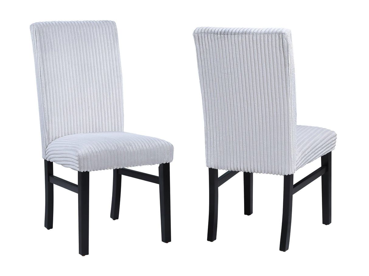 Tracy Light Gray Round Dining Set by Crown Mark at Eve Furniture