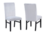 Tracy Light Gray Round Dining Set by Crown Mark at Eve Furniture