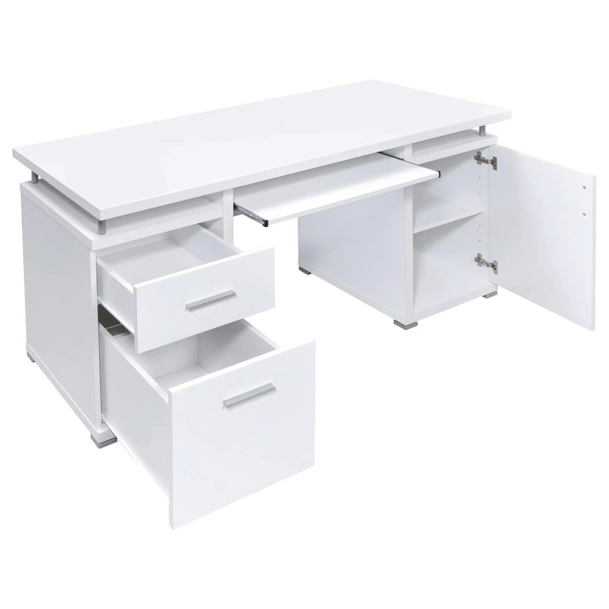 Tracy White 2-Drawer Computer Desk by Coaster at Eve Furniture