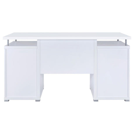 Tracy White 2-Drawer Computer Desk by Coaster at Eve Furniture