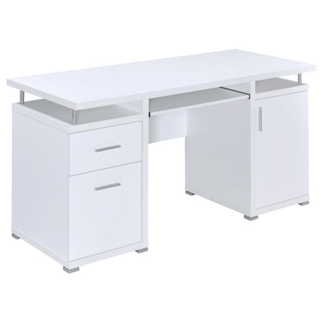 Tracy White 2-Drawer Computer Desk by Coaster at Eve Furniture