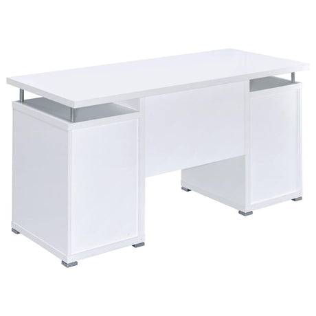 Tracy White 2-Drawer Computer Desk by Coaster at Eve Furniture