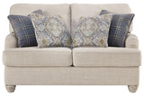 Traemore Linen Sofa and Loveseat by Ashley at Eve Furniture