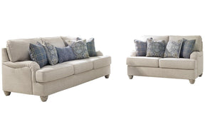 Traemore Linen Sofa and Loveseat by Ashley at Eve Furniture