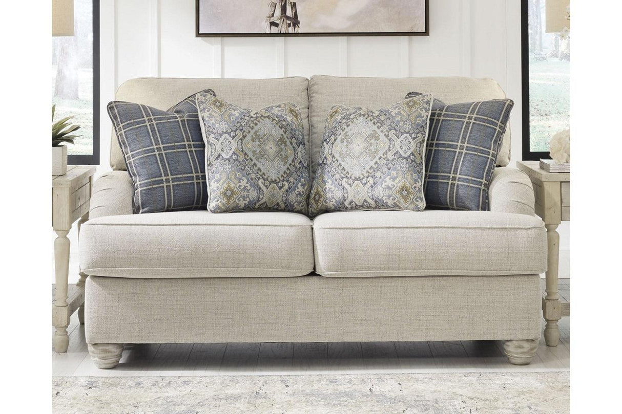 Traemore Linen Sofa, Loveseat, Chair, and Ottoman by Ashley at Eve Furniture