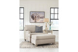 Traemore Linen Sofa, Oversized Chair and Ottoman by Ashley at Eve Furniture