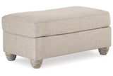 Traemore Linen Sofa, Oversized Chair and Ottoman by Ashley at Eve Furniture
