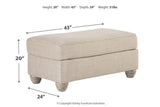 Traemore Linen Sofa, Oversized Chair and Ottoman by Ashley at Eve Furniture