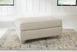 Traemore Linen Sofa, Oversized Chair and Ottoman by Ashley at Eve Furniture