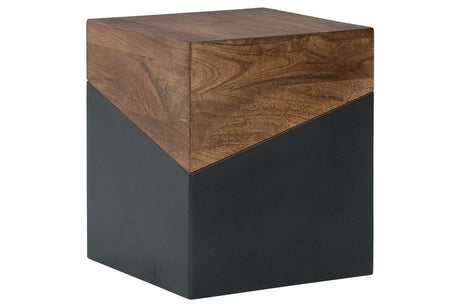 Trailbend Brown/Gunmetal Accent Table by Ashley at Eve Furniture