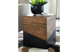 Trailbend Brown/Gunmetal Accent Table by Ashley at Eve Furniture
