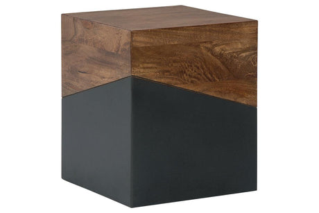 Trailbend Brown/Gunmetal Accent Table by Ashley at Eve Furniture
