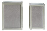 Traleena Silver Finish Nesting End Table by Ashley at Eve Furniture