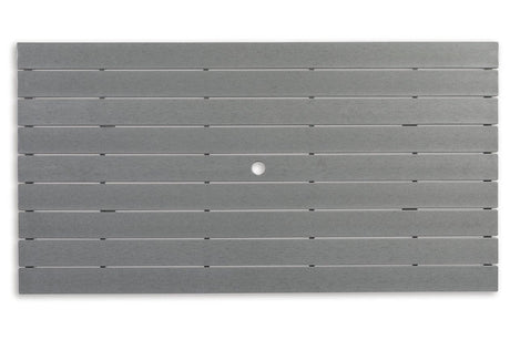 Transville Gray/White Outdoor Counter Height Dining Table by Ashley at Eve Furniture