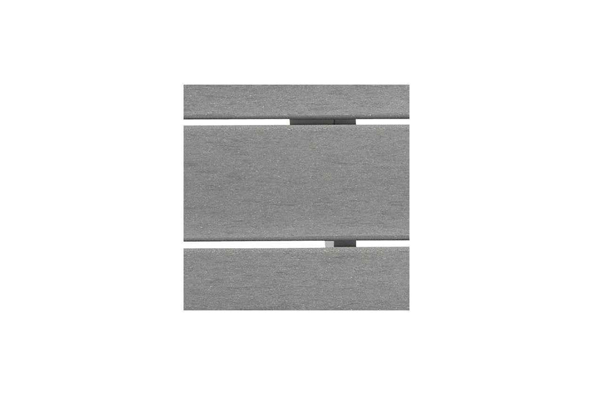 Transville Gray/White Outdoor Counter Height Dining Table with 4 Barstools by Ashley at Eve Furniture