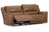 Trasimeno Caramel Power Reclining Sofa and Loveseat by Ashley at Eve Furniture