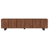 Trask Mango Brown 86-inch Wood TV Stand Media Console by Coaster at Eve Furniture