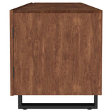 Trask Mango Brown 86-inch Wood TV Stand Media Console by Coaster at Eve Furniture