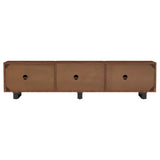 Trask Mango Brown 86-inch Wood TV Stand Media Console by Coaster at Eve Furniture