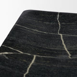 Tratto Rectangular Black Marble Tray by Mercana at Eve Furniture