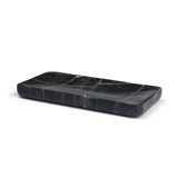 Tratto Rectangular Black Marble Tray by Mercana at Eve Furniture