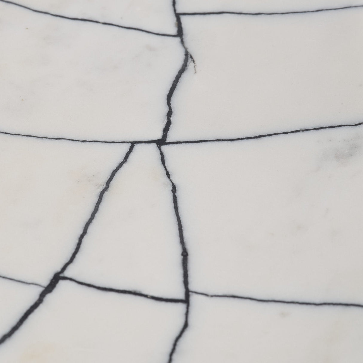 Tratto Rectangular White Marble Decorative Tray by Mercana at Eve Furniture