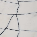 Tratto Rectangular White Marble Decorative Tray by Mercana at Eve Furniture