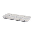 Tratto Rectangular White Marble Decorative Tray by Mercana at Eve Furniture