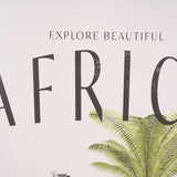 Travel Guide - Africa by Vintage Collection a Hand Embellished Textured Framed Art Print by Mercana at Eve Furniture