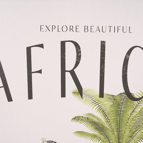 Travel Guide - Africa by Vintage Collection a Hand Embellished Textured Framed Art Print by Mercana at Eve Furniture