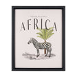 Travel Guide - Africa by Vintage Collection a Hand Embellished Textured Framed Art Print by Mercana at Eve Furniture