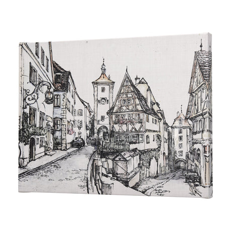Travel memories I by Mercana Studio a Hand Embellished Textured Canvas by Mercana at Eve Furniture