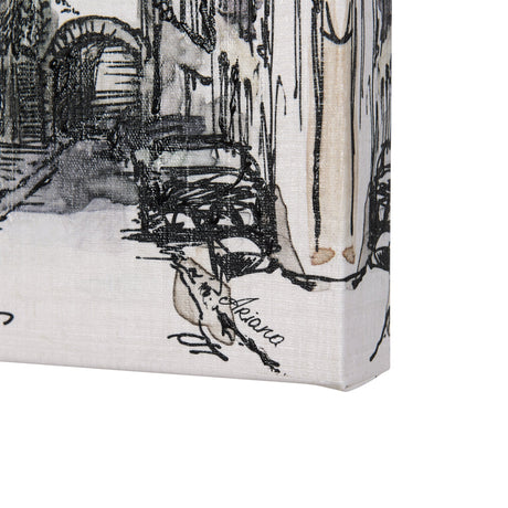 Travel memories I by Mercana Studio a Hand Embellished Textured Canvas by Mercana at Eve Furniture