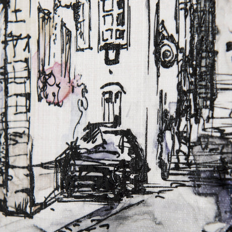 Travel memories I by Mercana Studio a Hand Embellished Textured Canvas by Mercana at Eve Furniture