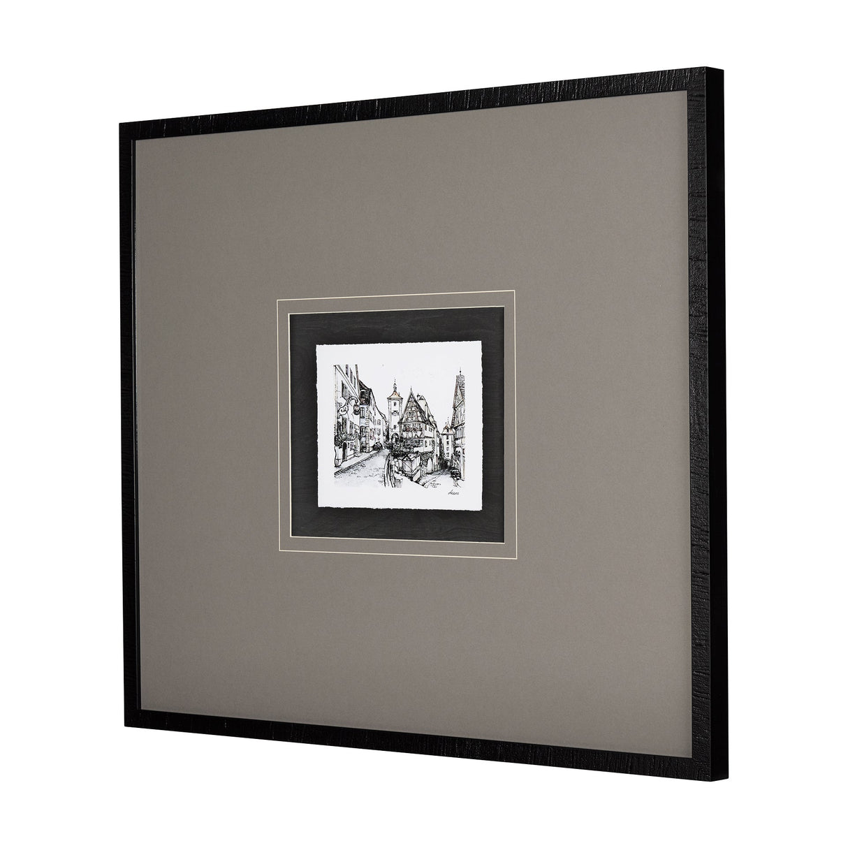 Travel memories I by Natalia a Framed Art Print Matted under Glass by Mercana at Eve Furniture