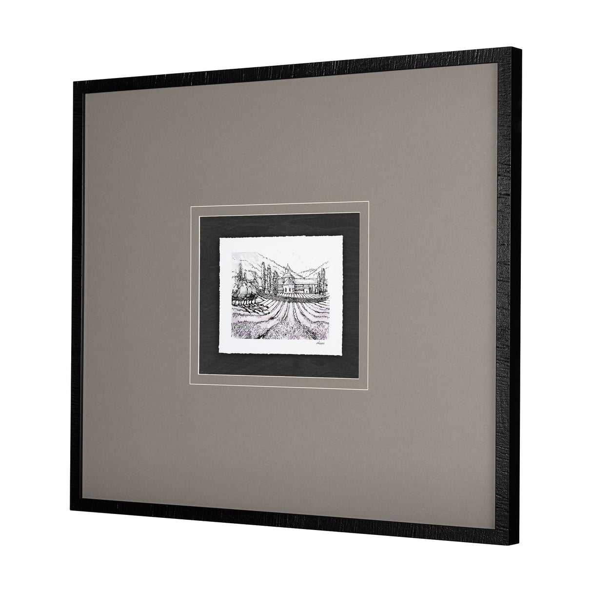 Travel memories II by Natalia a Framed Art Print Matted under Glass by Mercana at Eve Furniture