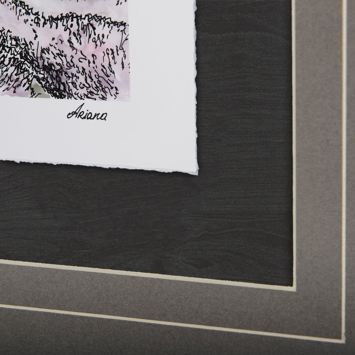 Travel memories II by Natalia a Framed Art Print Matted under Glass by Mercana at Eve Furniture