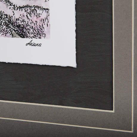 Travel memories II by Natalia a Framed Art Print Matted under Glass by Mercana at Eve Furniture