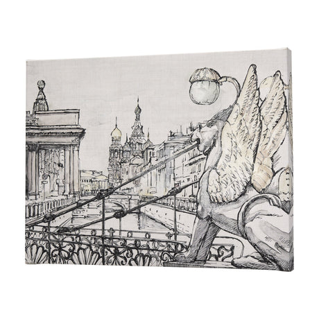 Travel memories III by Mercana Studio a Hand Embellished Textured Canvas by Mercana at Eve Furniture