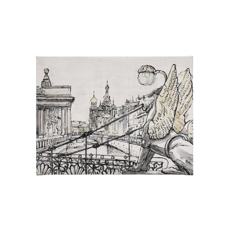Travel memories III by Mercana Studio a Hand Embellished Textured Canvas by Mercana at Eve Furniture