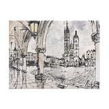 Travel memories IV by Mercana Studio a Hand Embellished Textured Canvas by Mercana at Eve Furniture