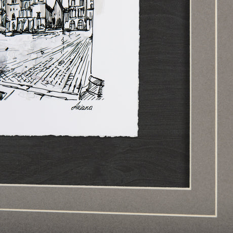 Travel memories IV by Natalia a Framed Art Print Matted under Glass by Mercana at Eve Furniture