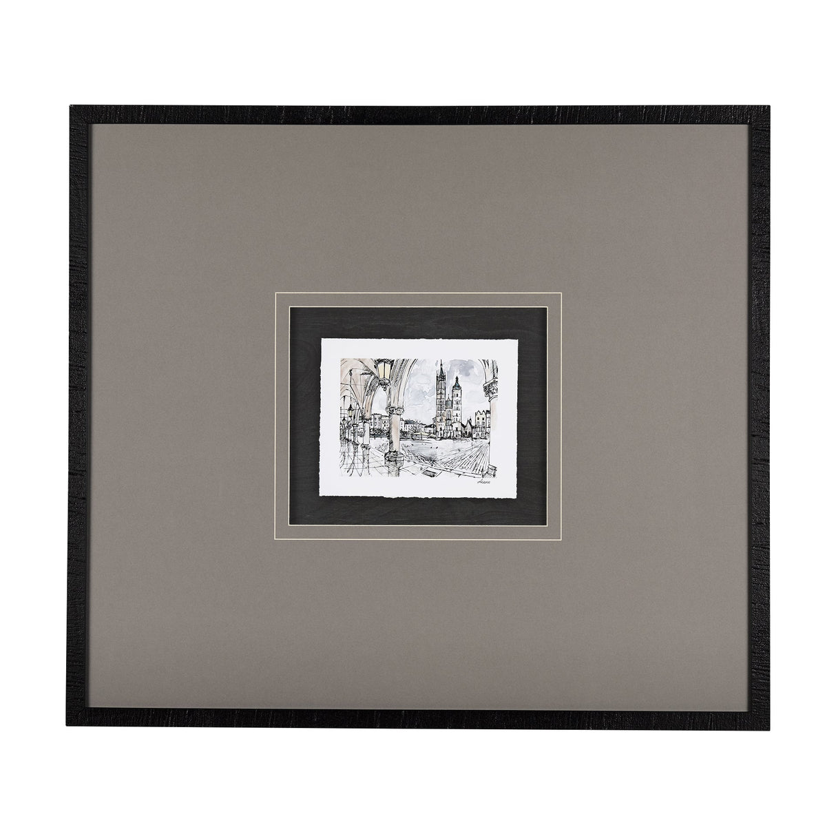 Travel memories IV by Natalia a Framed Art Print Matted under Glass by Mercana at Eve Furniture