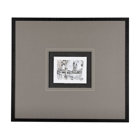 Travel memories IV by Natalia a Framed Art Print Matted under Glass by Mercana at Eve Furniture