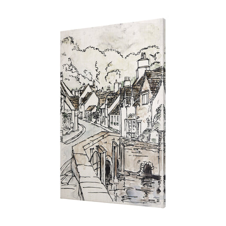 Travel Memories VI by Mercana Studio a Hand Embellished Textured Canvas by Mercana at Eve Furniture