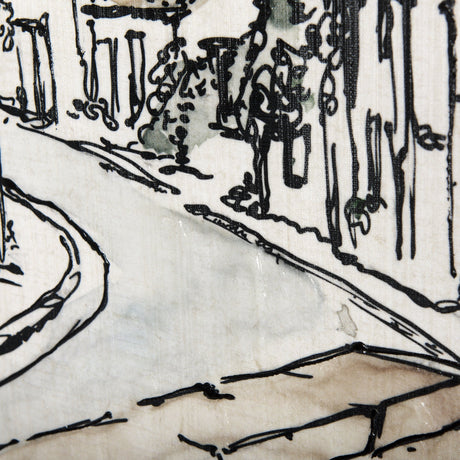 Travel Memories VI by Mercana Studio a Hand Embellished Textured Canvas by Mercana at Eve Furniture