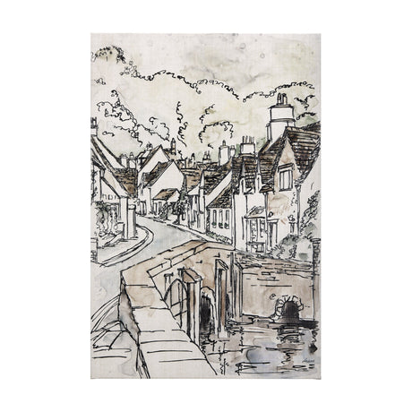 Travel Memories VI by Mercana Studio a Hand Embellished Textured Canvas by Mercana at Eve Furniture